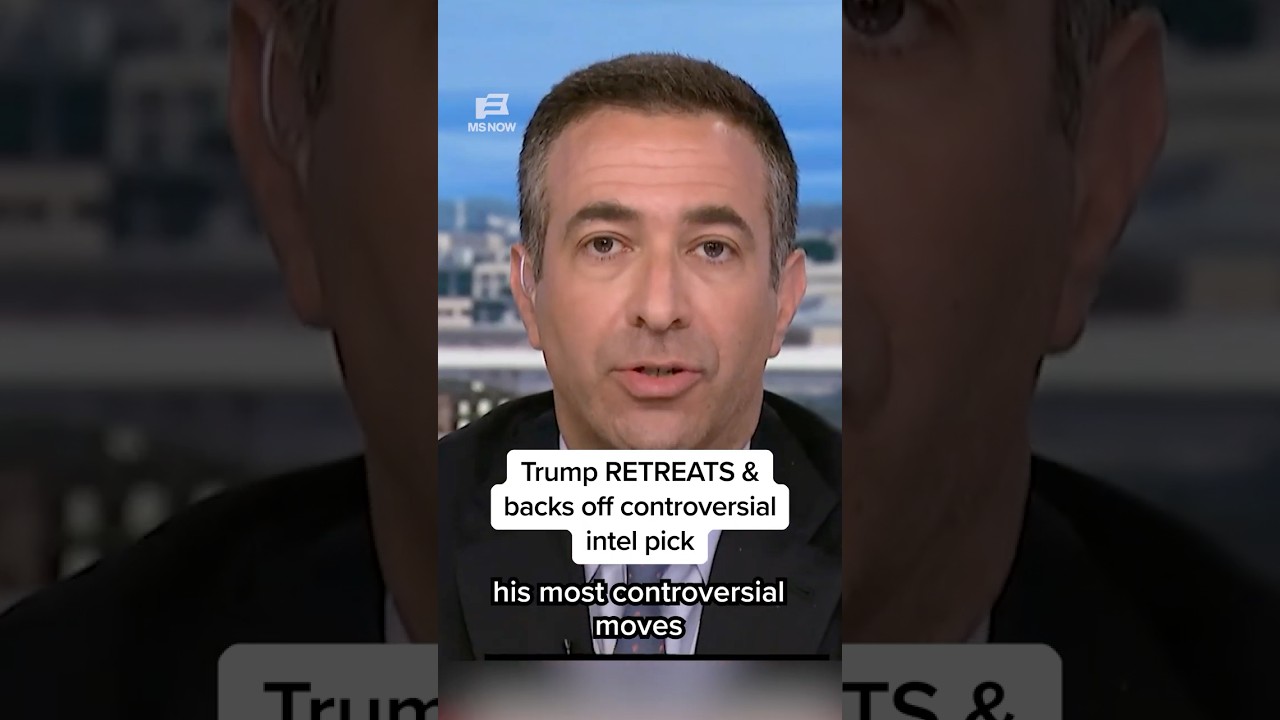 Trump RETREATS & backs off controversial intel pick