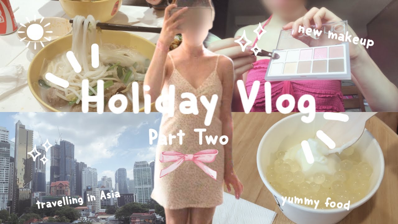Glow up with me in Asia 💖| Come on holiday with me part 2, new makeup, new clothes, new hair ✨