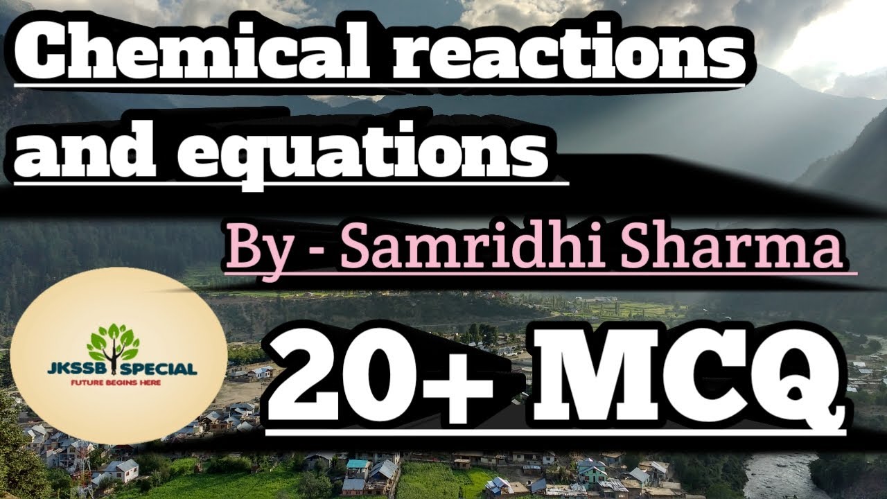 Mcq on Chemical reactions and equations