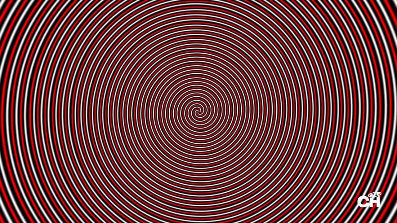 🔴⚫⚪ Red, Black & White Color Spiral 1 Hour #trippy #screensaver #spiral