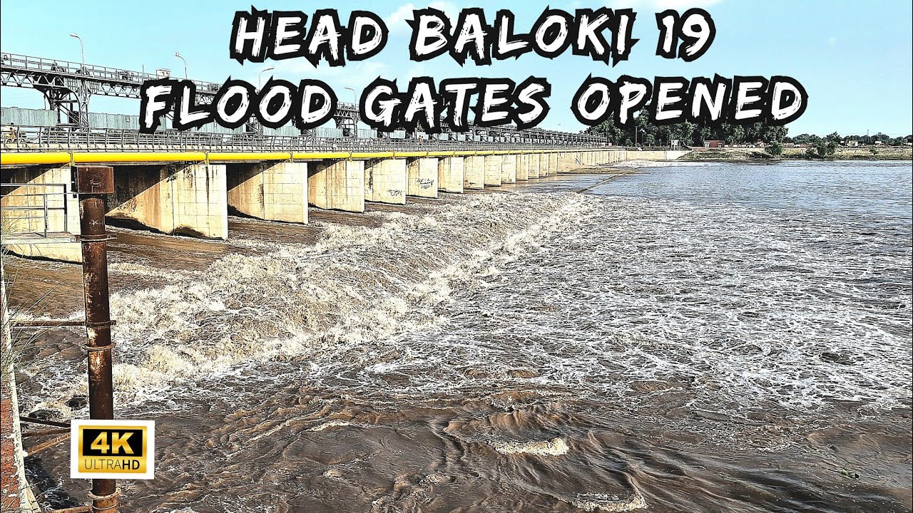 Head Baloki Ravi River Water Situation in Monsoon | 19 Flood Gates Opened | i am Asad vlog