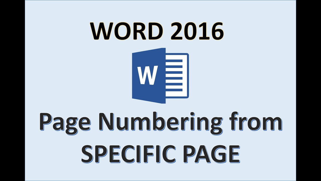 Word 2016 — Нумерация страниц, начинающаяся с определённого числа — Как добавить вставку «Начать»...