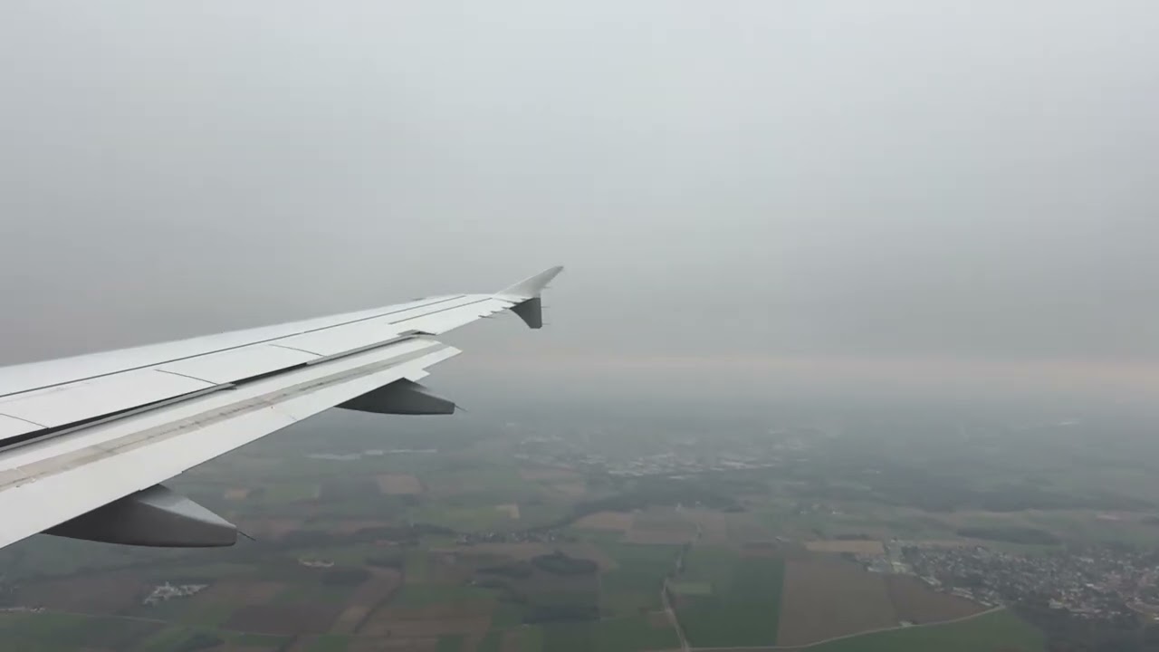 Lufthansa Airbus A319 landing in Munich (MUC) 12OCT2025