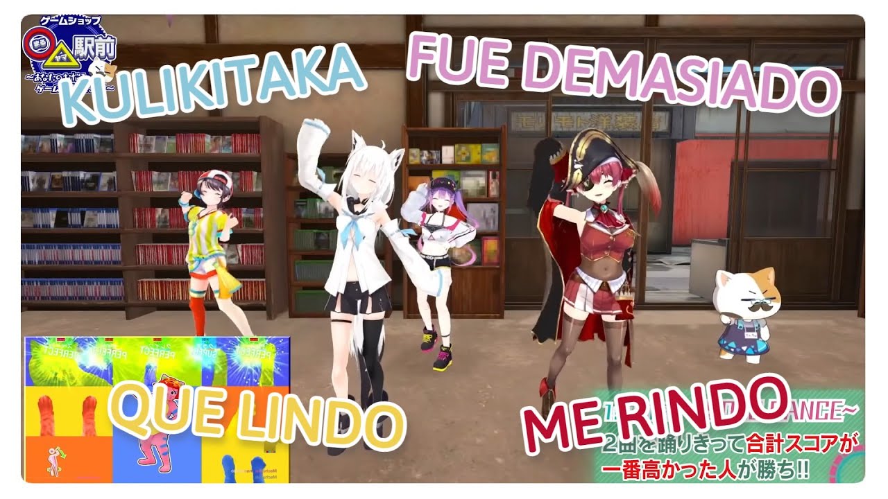 Fubuki, Marine, Subaru y Towa bailan el kulikitaka [HololiveEN] [Sub Español]