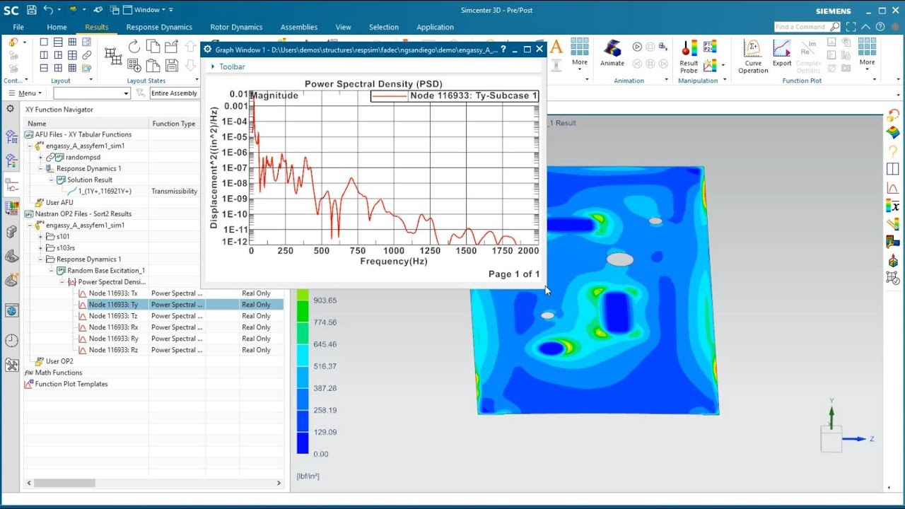 Simcenter 3D Сборка FEM электронного блока для случайного возбуждения базы