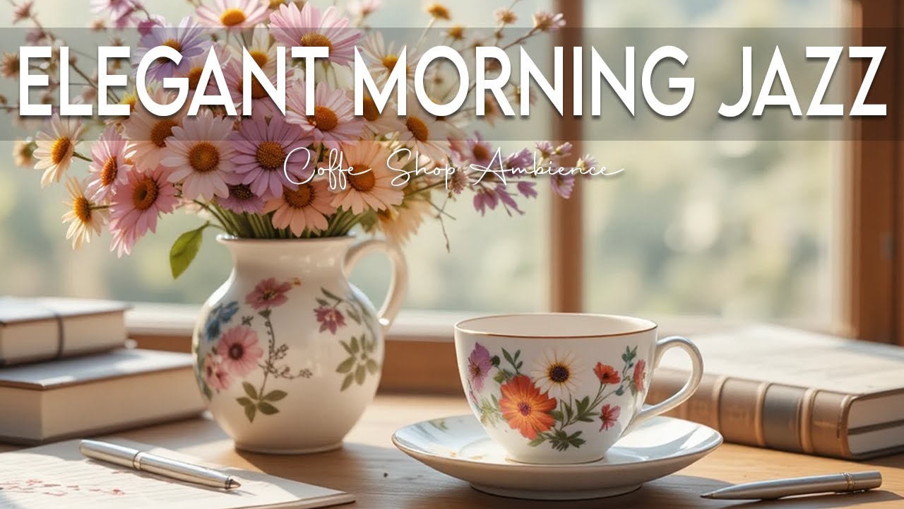 Elegant Morning Jazz ☕ Bossa Nova Instrumental and Relaxing Jazz Cafe Music for Studying