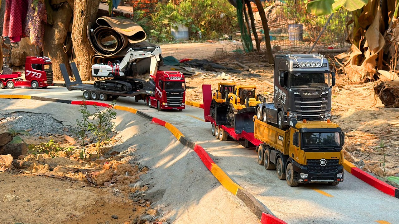 PART 2 - Amazing Activity RC Scania 770 Transportation On The Way Studio - Dump Trailer Scania 770