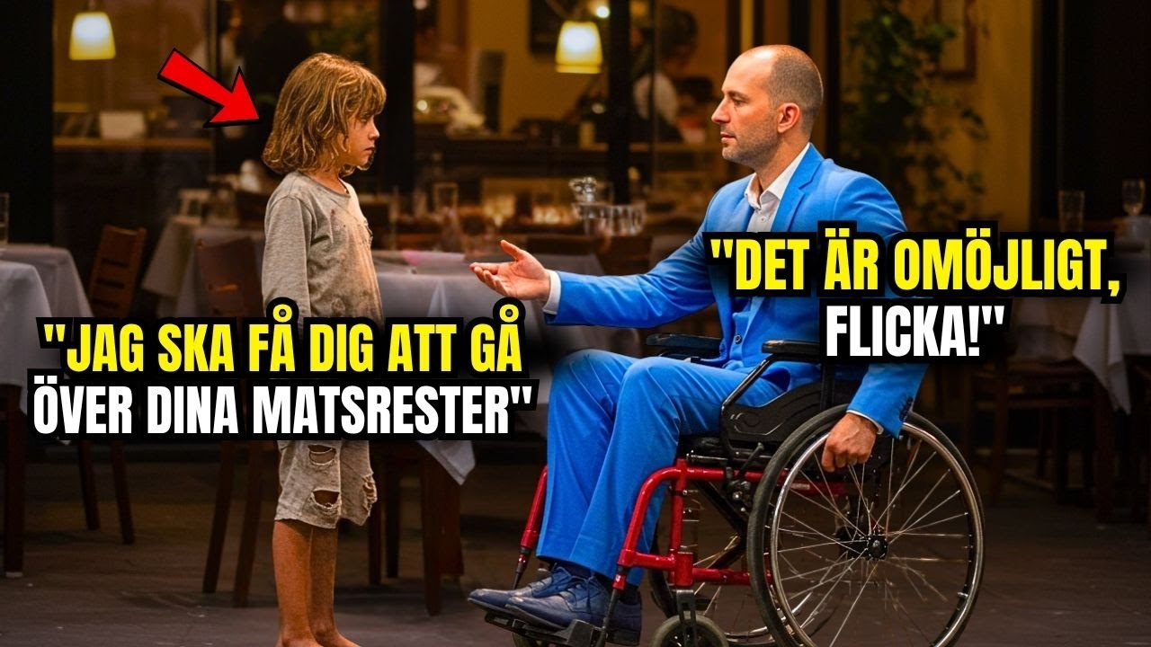 FATTIG FLICKA SÄGER TILL RULLSTOLSBUNDEN MILJONÄR: 