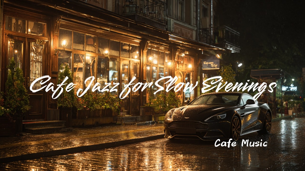 Cafe Jazz for Slow Evenings – Calm Work & Study Music
