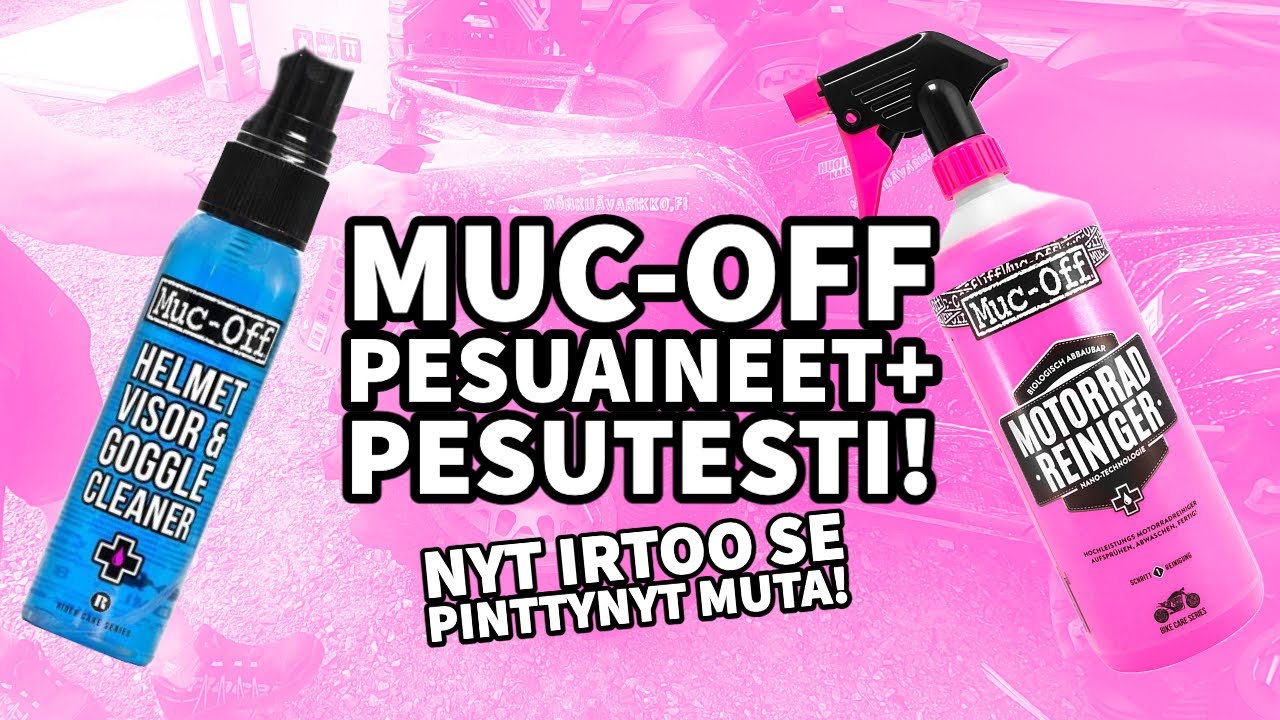 Muc-Off puhdistusaineet + pesutesti! NYT IRTOO MUTA!