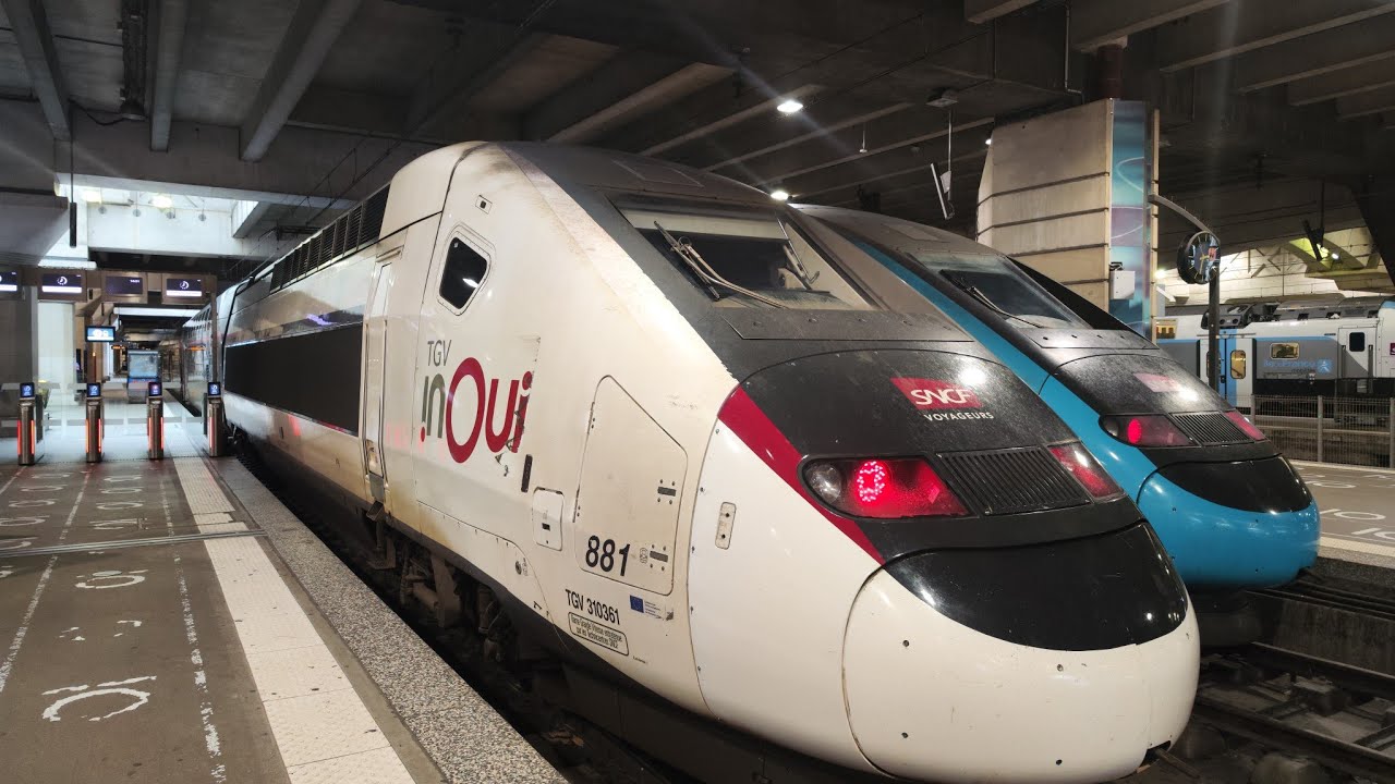 TGV InOui SNCF (TGV DUPLEX) Bordeaux St.Jean,Gironde Nová Aktvitánie - Paris Ile-de-France.