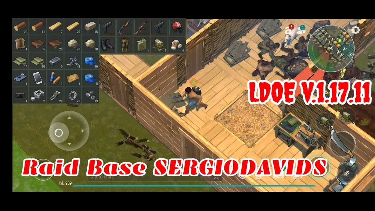LDOE Raid SERGIODAVIDS | Last Day on Earth v.1.17.11