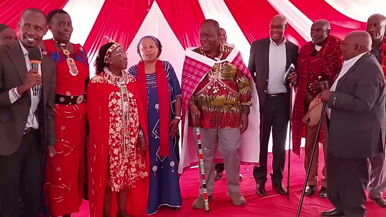 FRED MATIANG'I BECOMES OLE MATIANGI, FORGES ALLIANCE WITH MAASAI COMMUNITY LEADERS, 