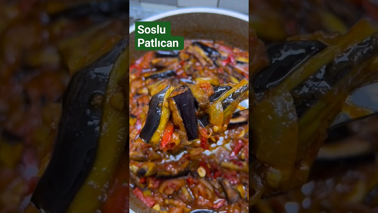 Soslu Patlıcan #patlıcanlıyemekler #sostarifi #sos #shortvideo