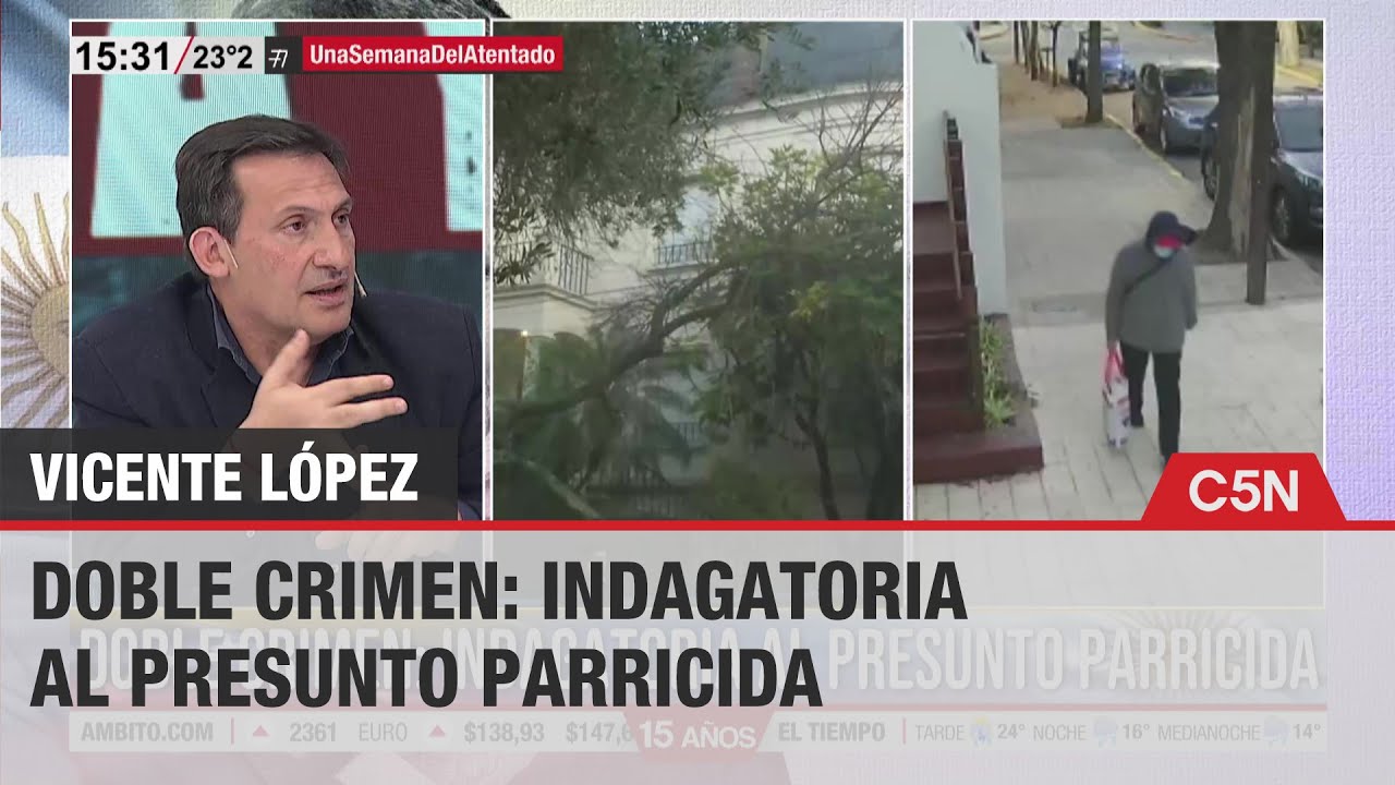 DOBLE CRIMEN: INDAGATORIA al PRESUNTO PARRICIDA