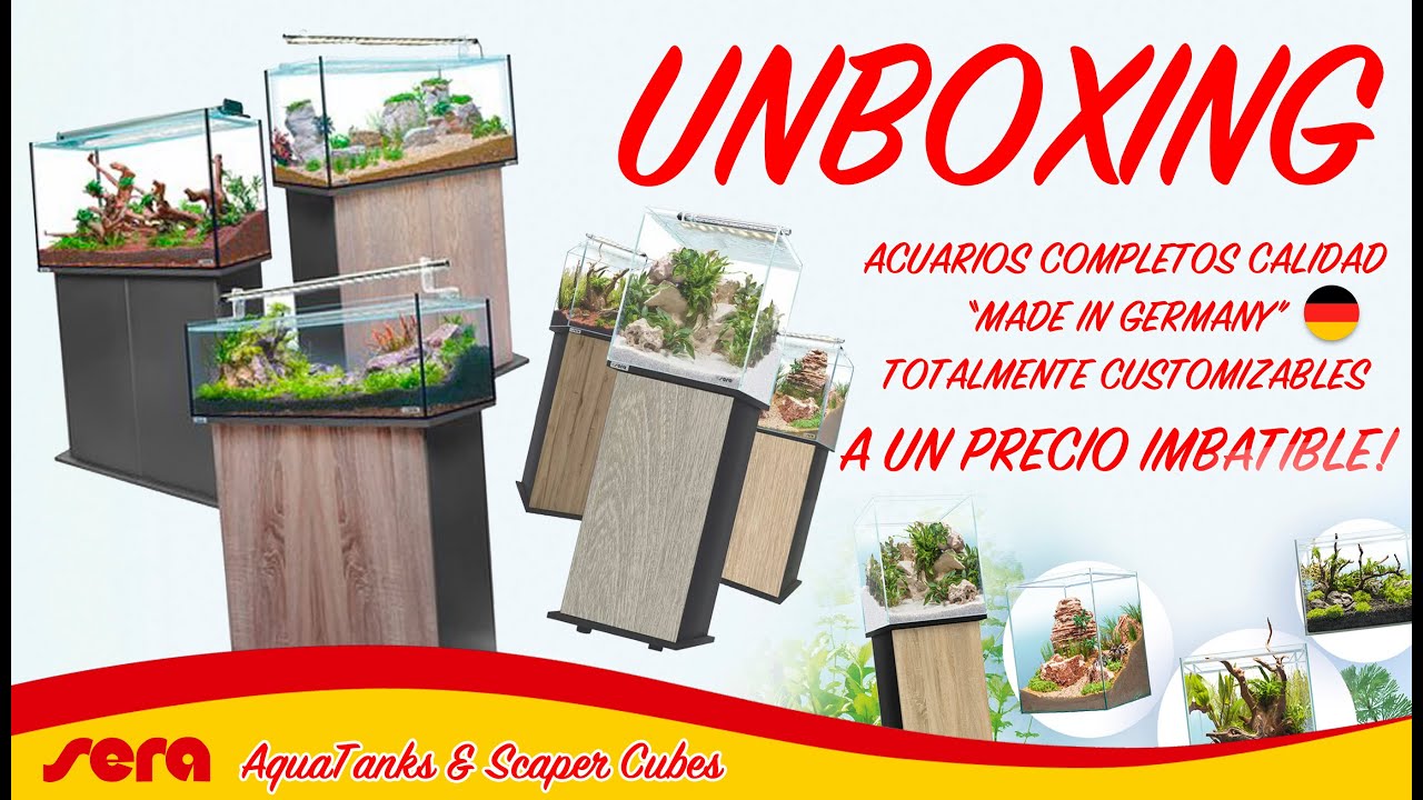 SERA Aquatank & Scapercubes - Acuarios TOP a un precio imbatible!  Unboxing completo en My Fish Room