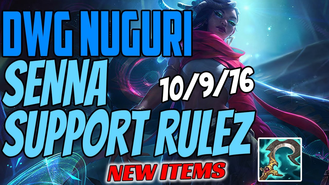 DWG Nuguri Plays SENNA Support vs Nautilus - Challenger Gameplay New Items Season 11 - Black Scythe