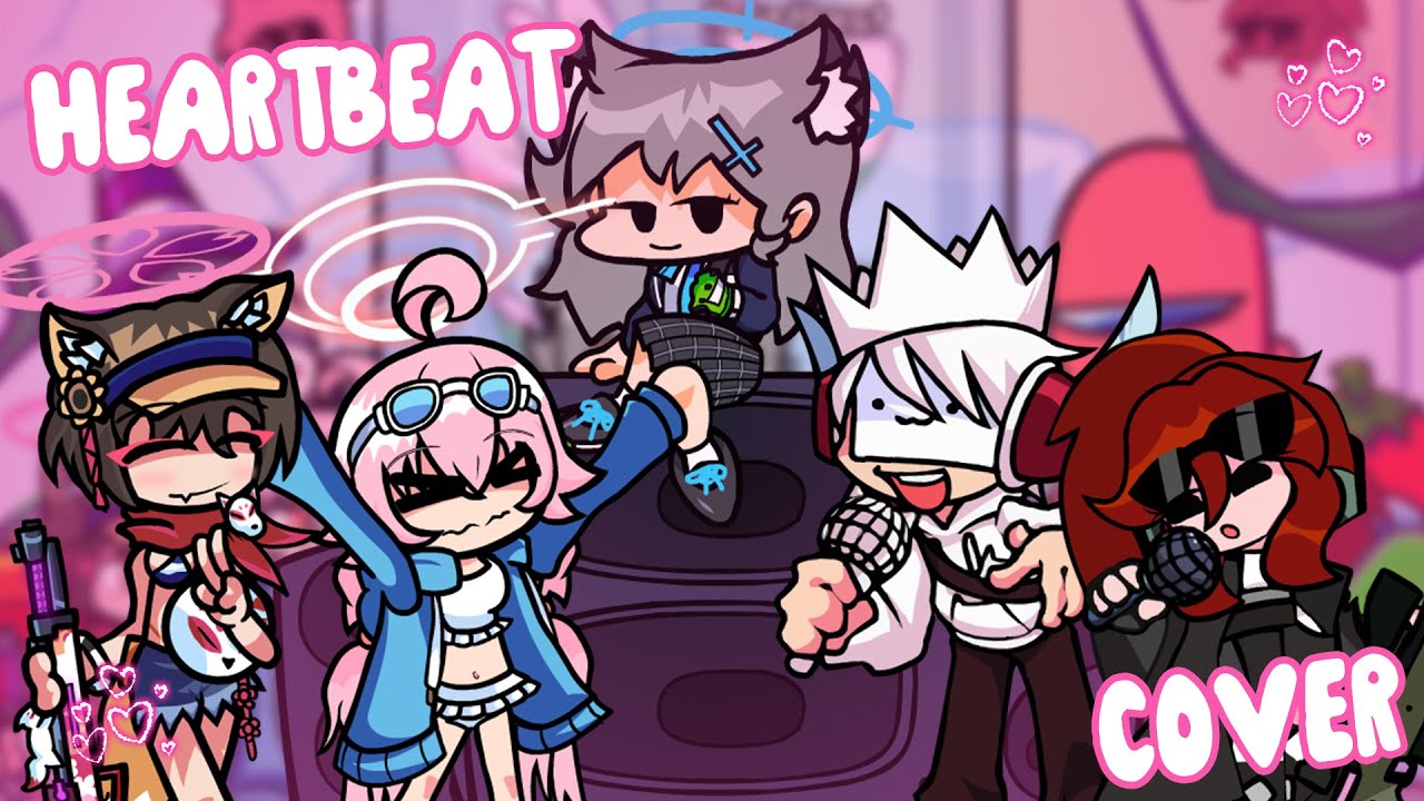 FNF HEARTBEAT   [Blue Archive Mix] 【Ft. Trake x Tactie, Hoshino x Izuna & Shiroko】|  Vs. Impostor V4