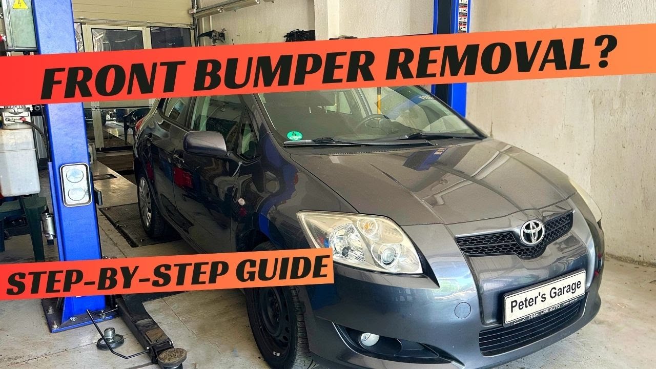Toyota Auris E150 Front Bumper removal replacement