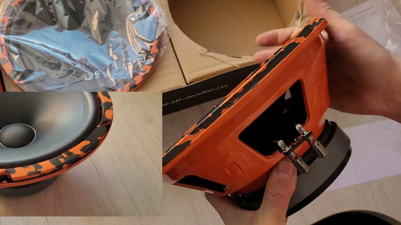 Установка динамиков в короба Gryphon Pro 250 Midbass от DL Audio