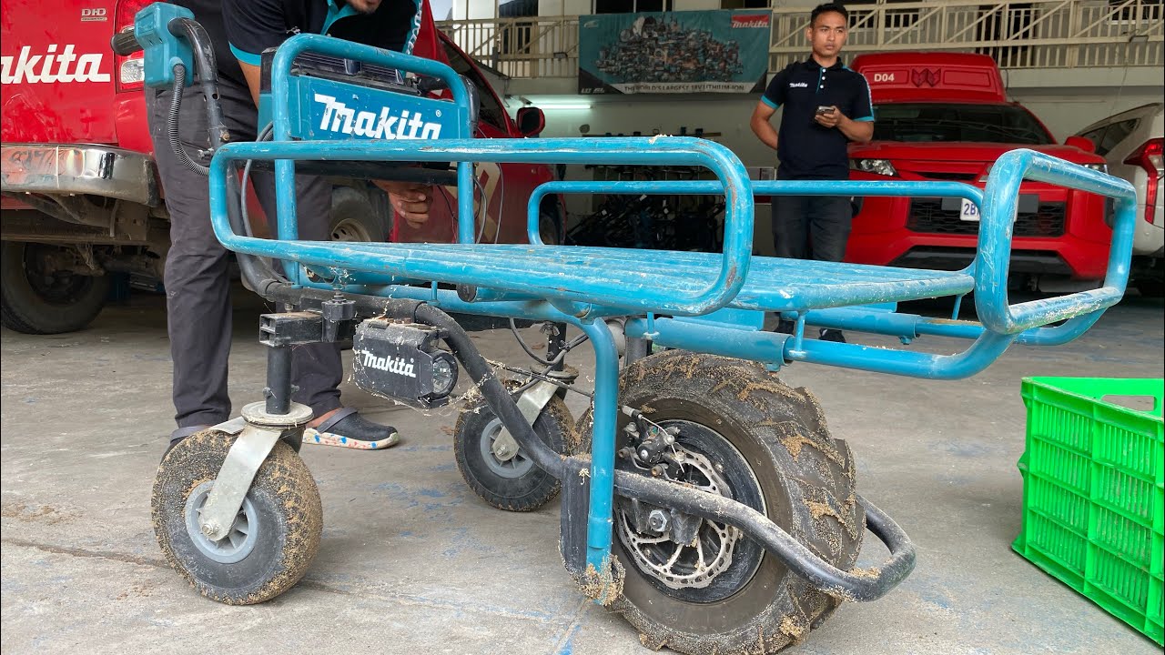 Makita Cordless Powered wheelbarrow DCU180 | Detailed and Testing.