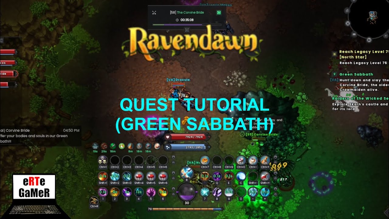 [58 Legacy LVL] Quest - Green Sabbath #tutorial #quest | #Ravendawn #eRTe