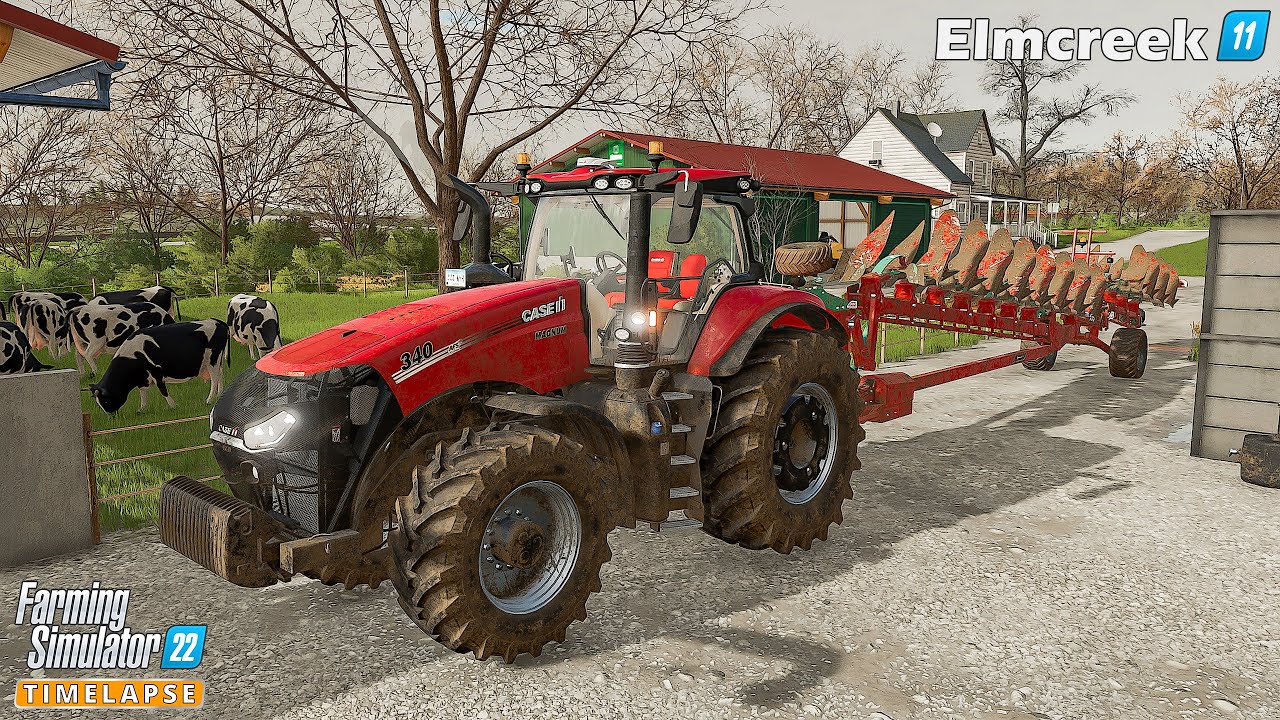 Farming Simulator 22🔸Elmcreek #11🔸Selling Various Goods. Buying CASE IH MAGNUM. Building a Pigsty🔸4K