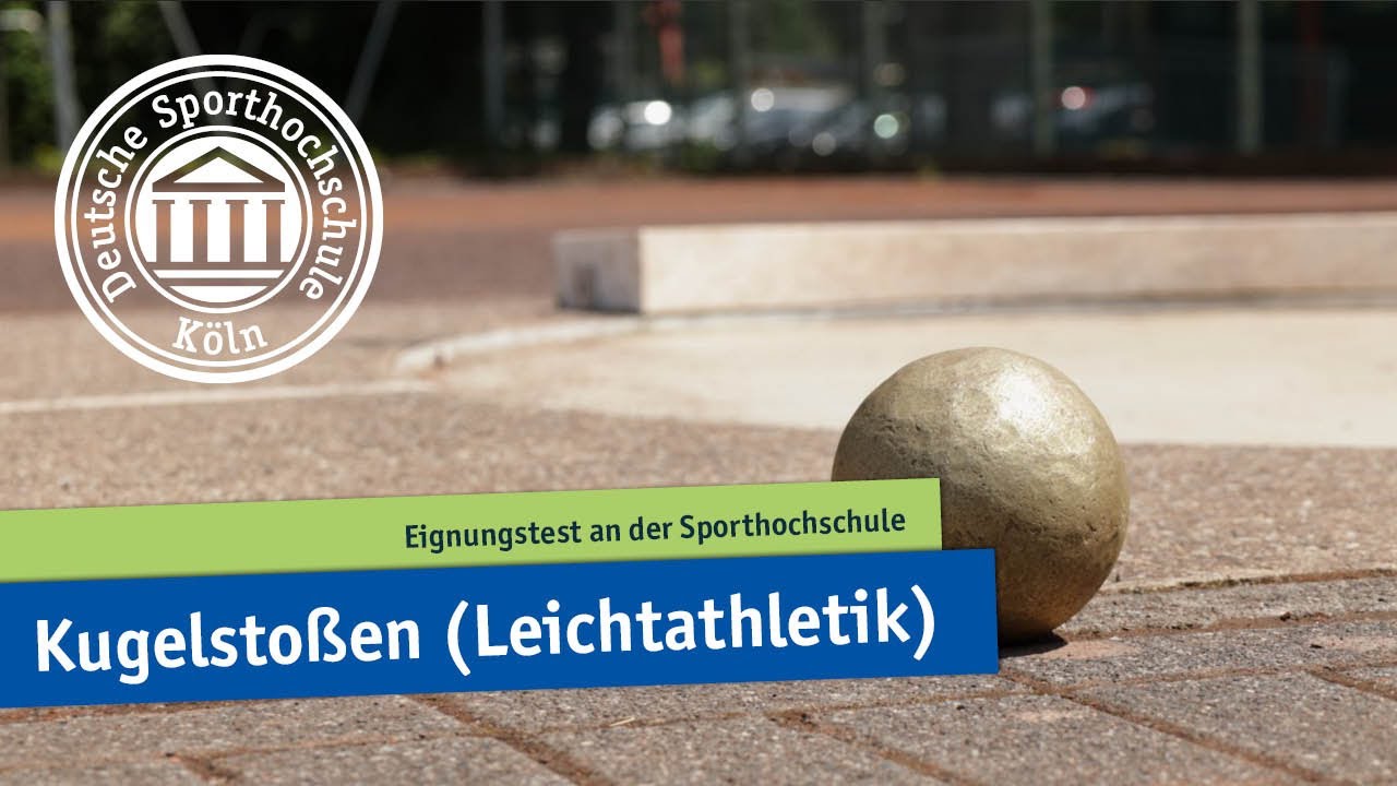 Kugelstoßen | Leichtathletik | Übevideo Eignungstest an der #Spoho