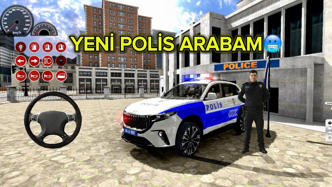 TÜRK POLİSİ ARABA OYNU YENİ ARABAM TOG İLE DEVRİYE!!!🥶 #policecar #türkpolisi #arabaoynu #devriye 