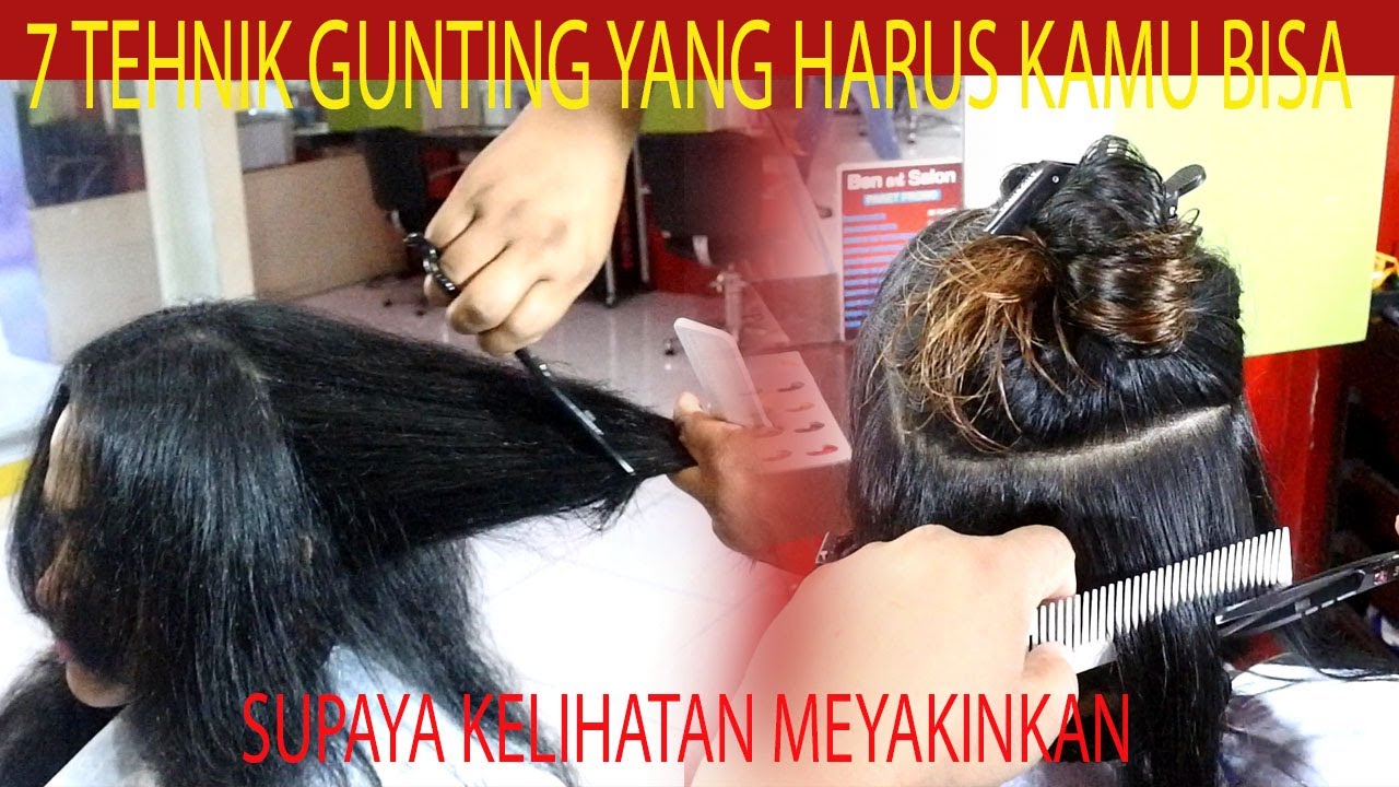 7 Tehnik Gunting Rambut Yang Harus Kamu Kuasai Biar Terlihat Keren