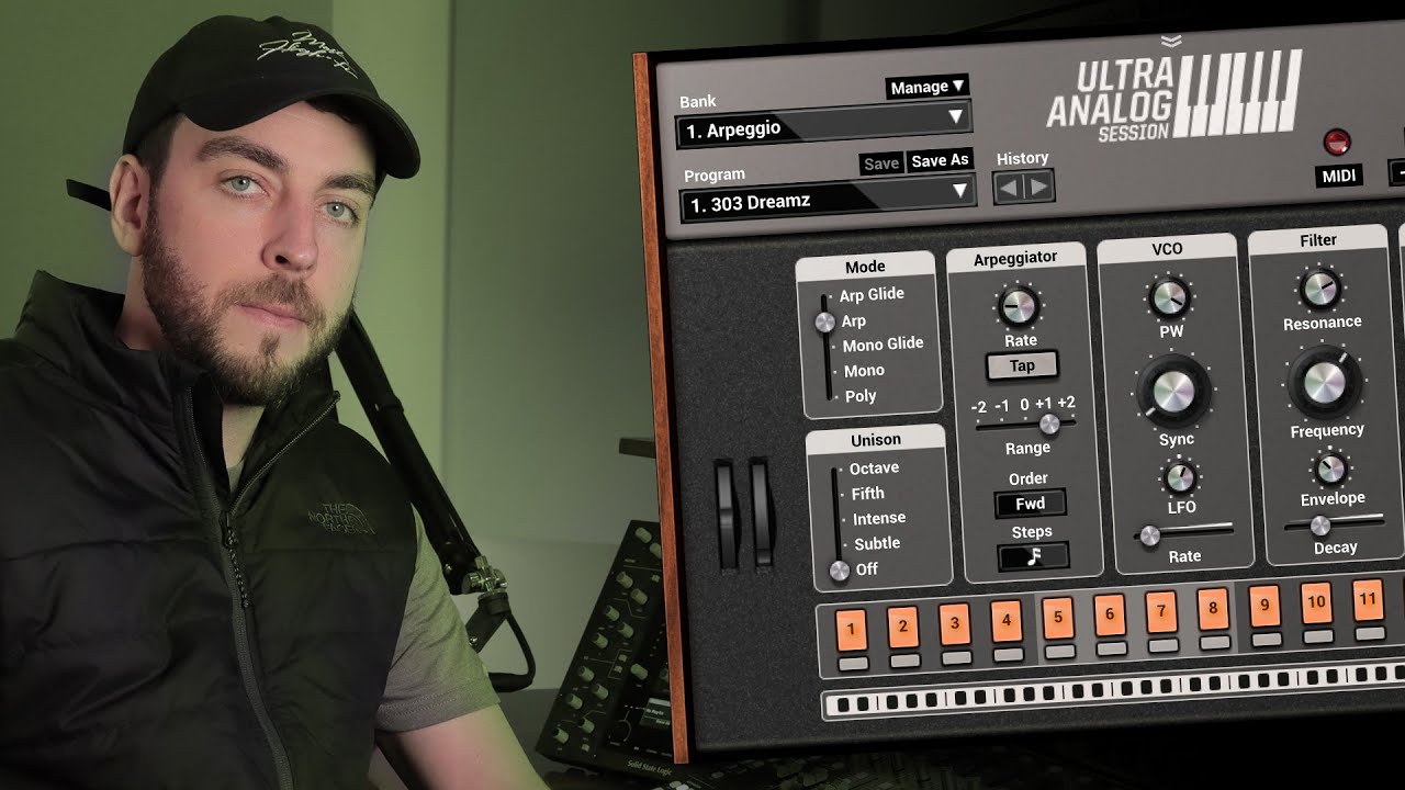 Beat making using Ultra Analog Session by Sean Divine