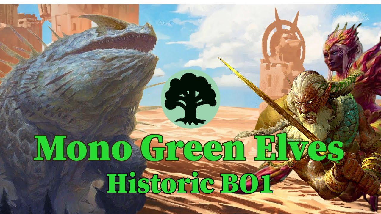 🌲 Historic Elves: Dominate the meta! 🏆MTG Arena Deck tech and Mono Green Elf gameplay🏹