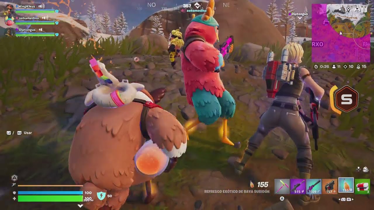 FORTNITE WIN // OSITOS BORDERLINE Y SU BOT SE LO PASAN PIRULETA