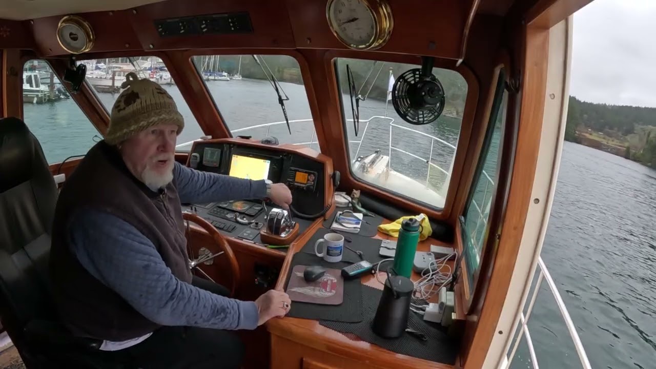 Departing Port Browning marina hdg out. 