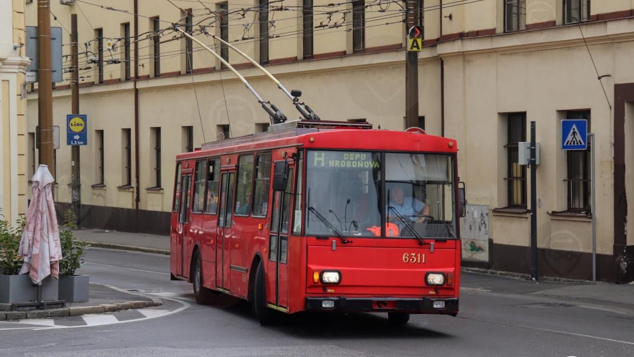 DPB┃Škoda 14Tr na trolejbusovej linke H počas Bratislavských mestských dní┃24.4.2022.