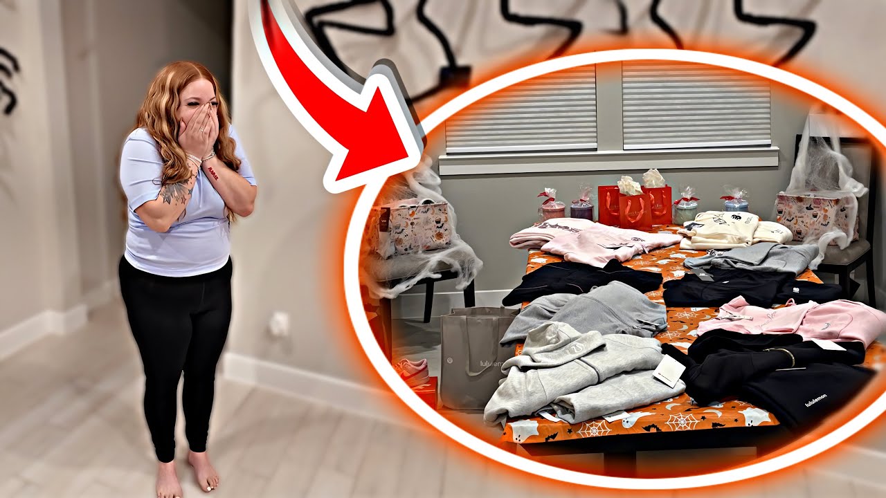 Удивляем Аманду ее корзиной для малышей.. VLOGTOBER ДЕНЬ 30 🎃