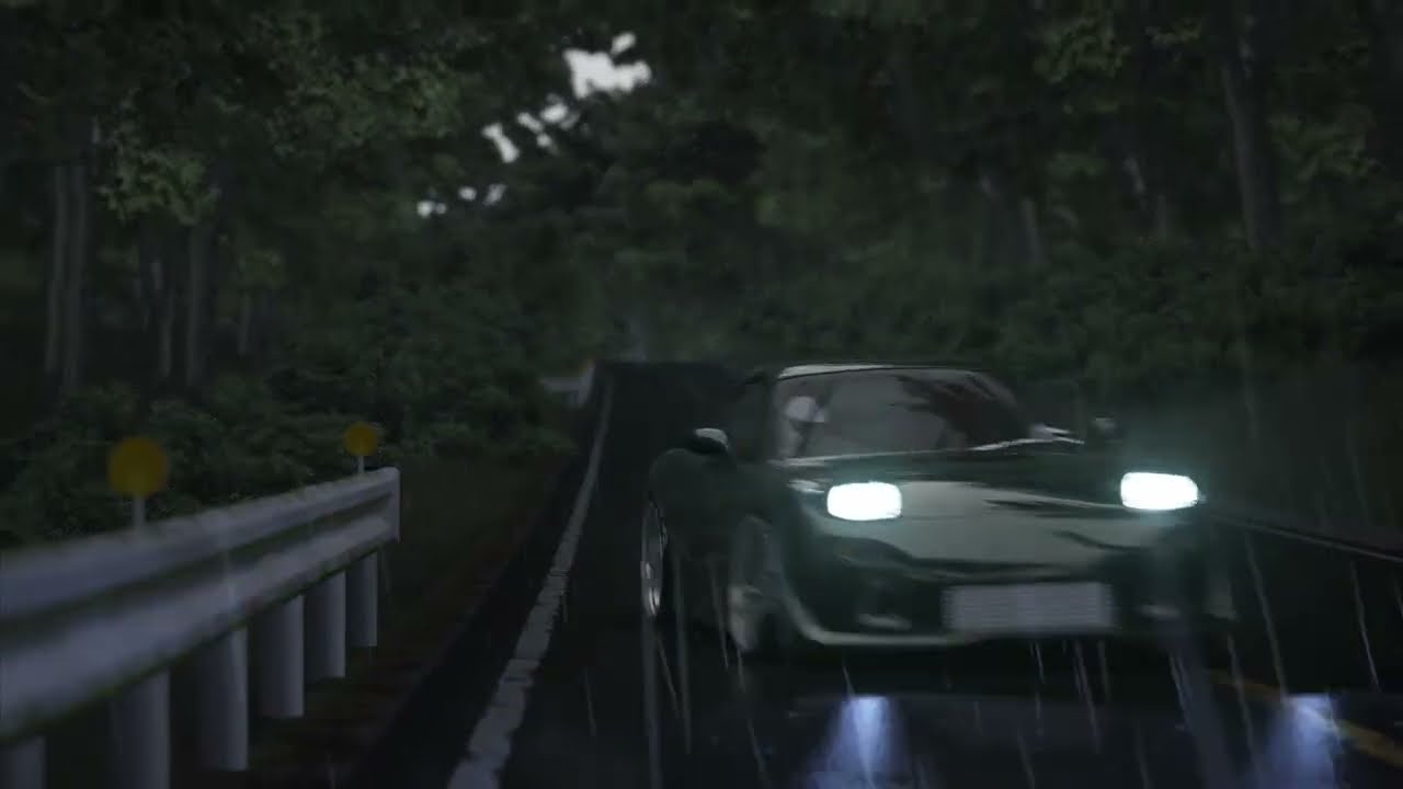DWG Veilside rx7 FD on Mt.Akina in the rain - Assetto Corsa
