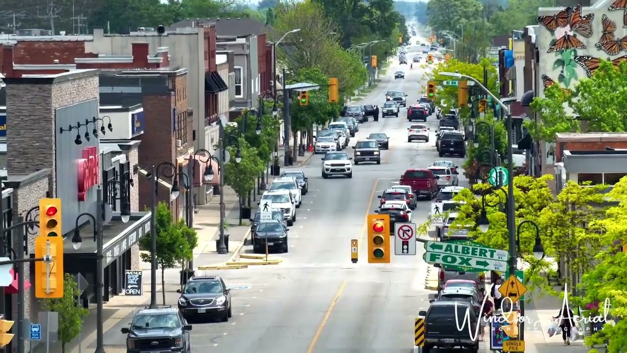 HAPPY ANNIVERSARY TO THE TOWN OF LEAMINGTON ONTARIO by Windsor Aerial Drone Photography.