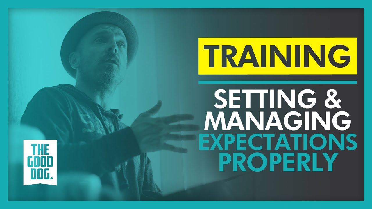 Setting and managing expectations properly | The Good Dog Training
