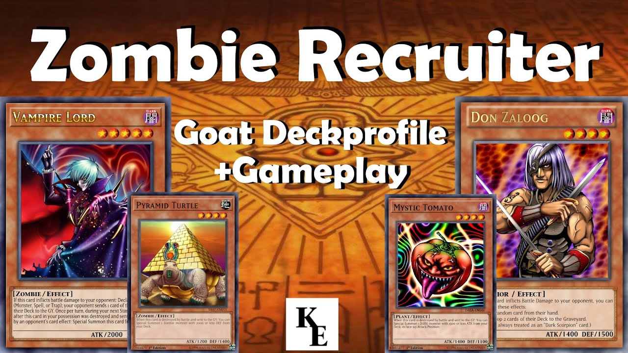 Zombie Recruiter Hand Control - Goat Deck Profile - Yu-Gi-Oh! + Gameplay (German)