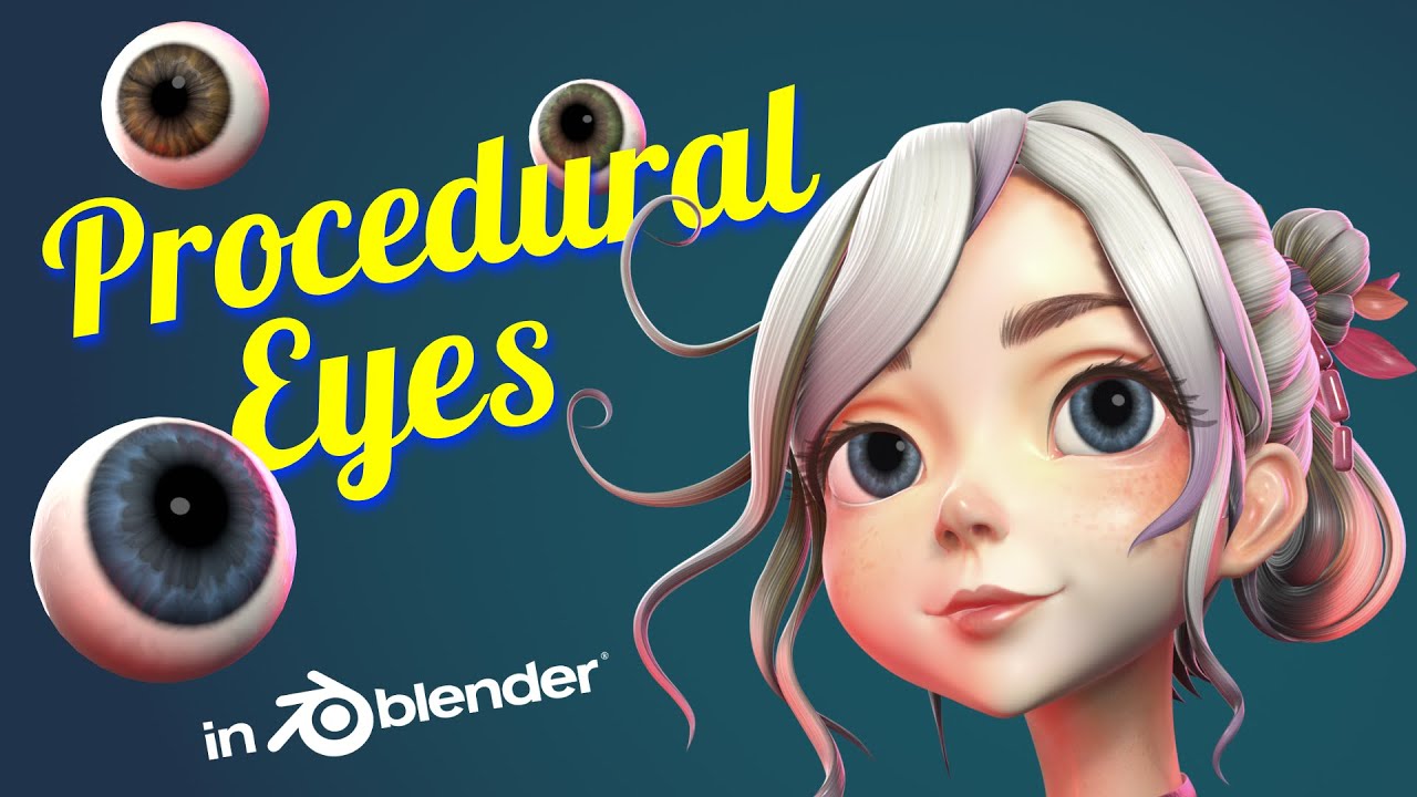 Procedural Eyes for Stylized Characters in Blender [FULL PROCESS]