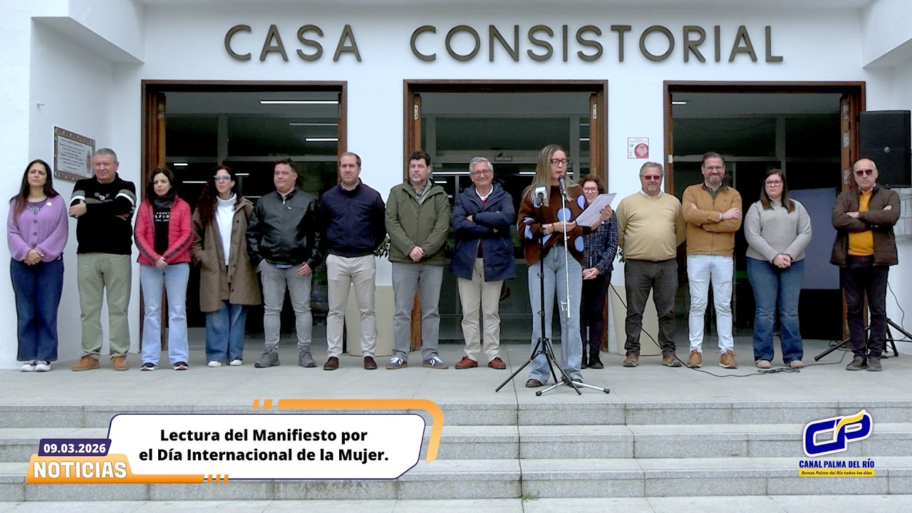 Lectura del Manifiesto por el Día Internacional de la Mujer, en Palma del Río