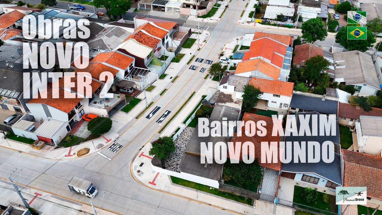 Obras do Novo Inter 2 em Curitiba, bairros Xaxim e Novo Mundo