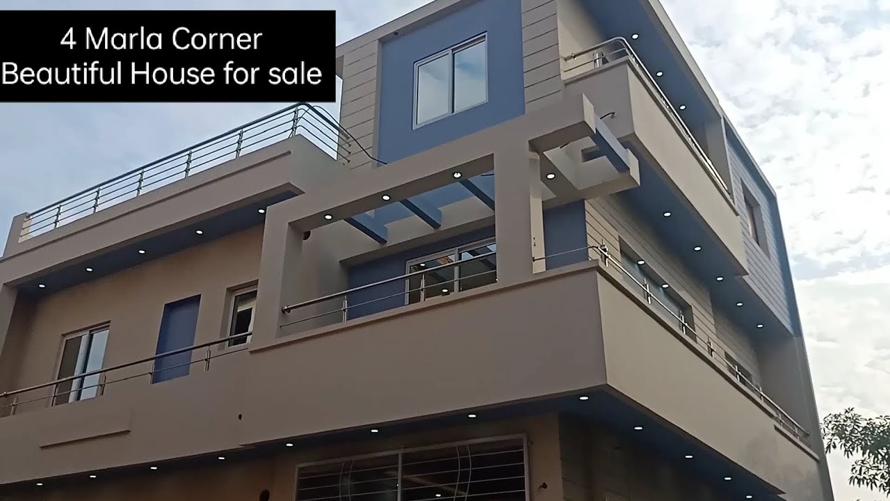 4 Marla corner beautiful house in shadab colony house for sale available near Masjid park commercial