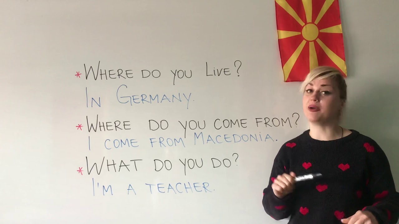 Uchime angliski so Andriana - Frazi za zapoznavanje 2