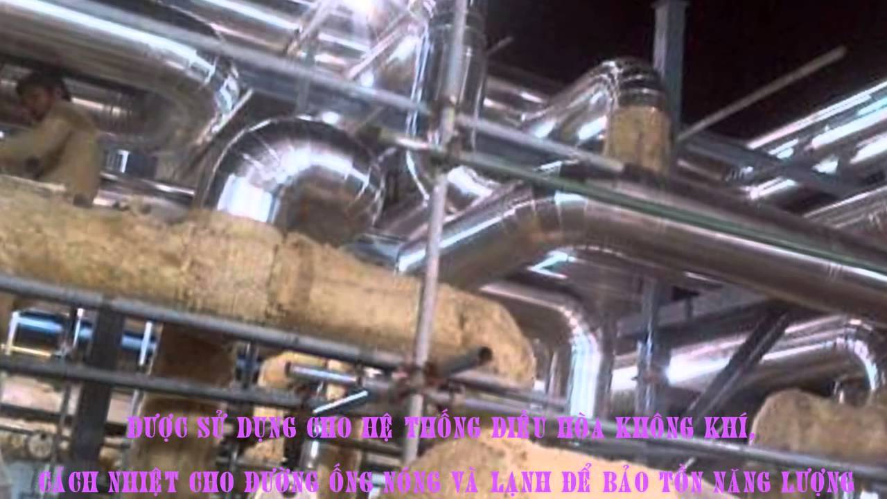 Ong bao on rockwool, cach nhiet duong ong nong, bong khoang ong dinh hinh