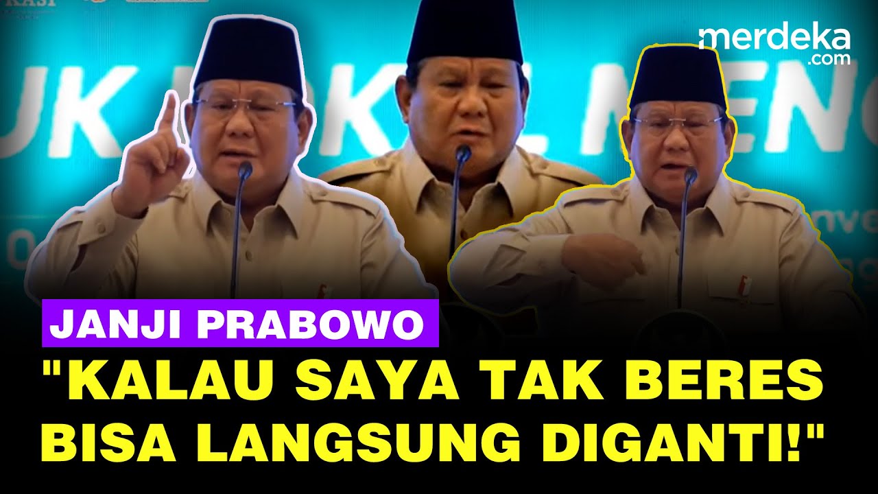Keras! Janji Prabowo Subianto Jika Gagal Jadi Presiden: Saya Bisa Diganti!
