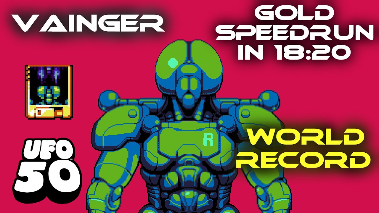 [World Record] UFO 50 speedrun in 18:19.321 (Vainger, Gold)