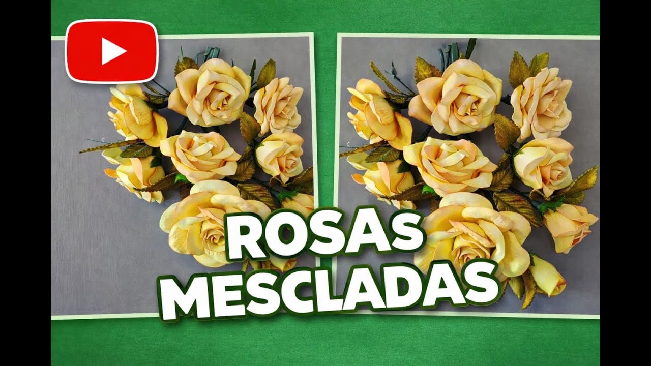 Aprenda Fazer Rosas Mescladas com e sem Frisador