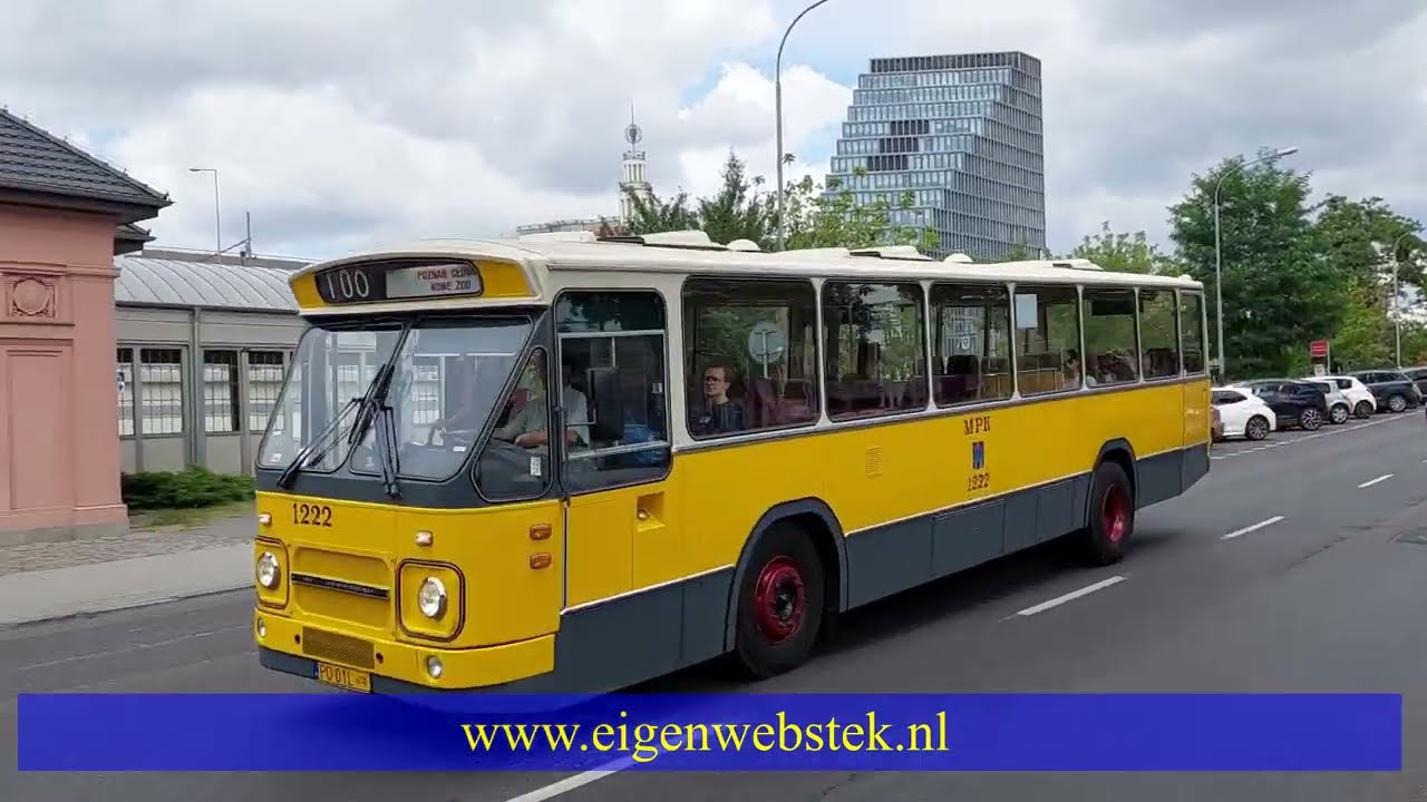 Nederlandse Den Oudsten / DAF MB200 bussen in Poznan Polen